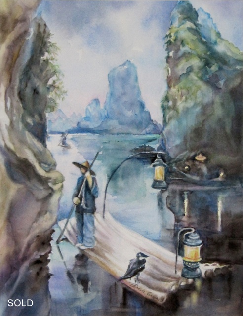 Cormorant Fishing in Guilin